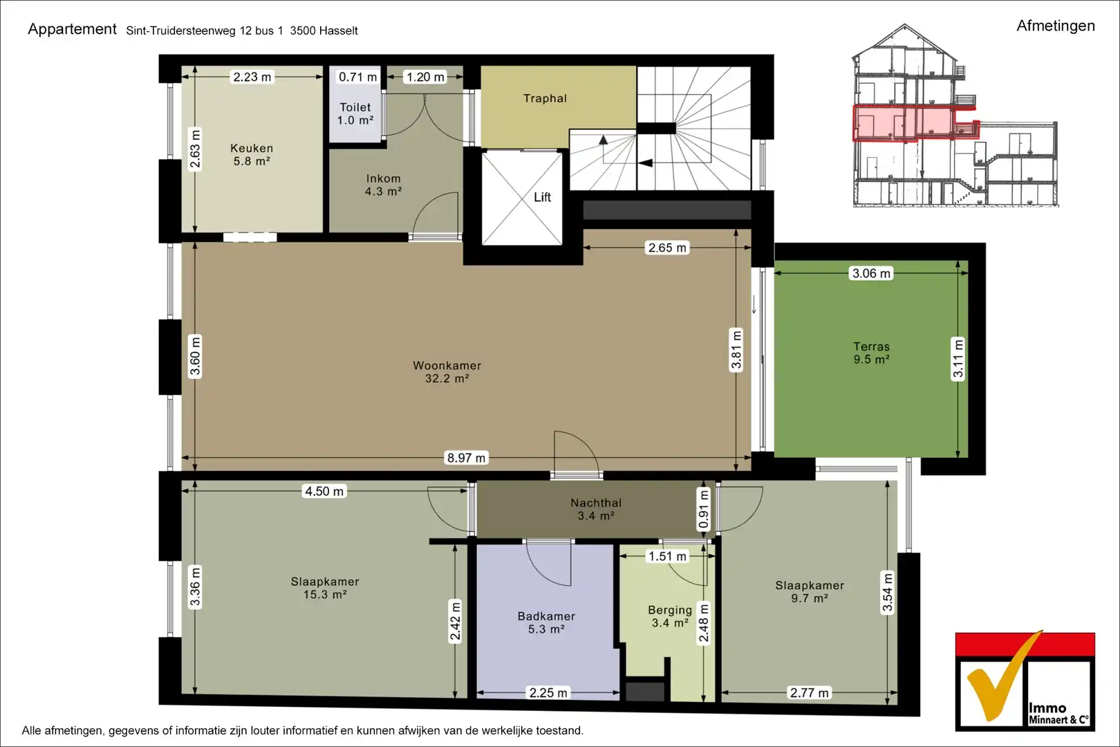 Sint-Truidersteenweg 12/1 , 3500 Hasselt. Appartement voor de stadsmus foto 11