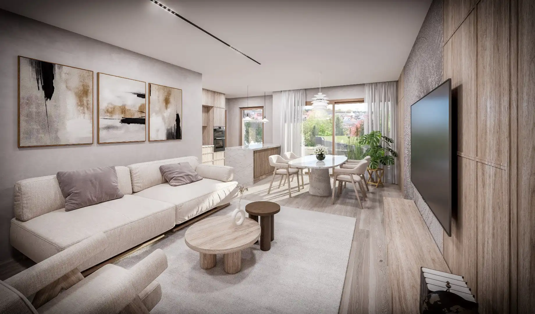 APPARTEMENT met terras, 69m², 1 slaapkamer - Res. Rongese-Park foto 11