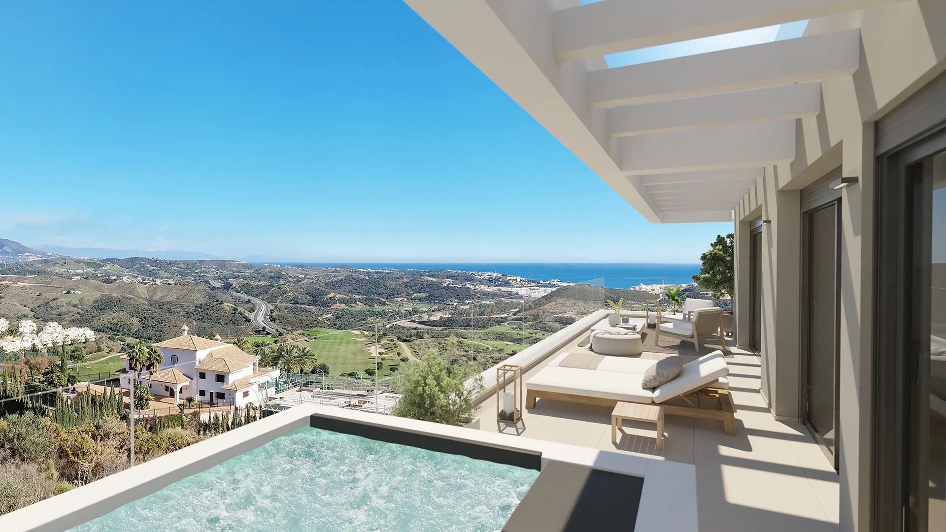 Eigentijdse appartementen met adembenemend uitzicht: exclusief wonen aan de Costa del Sol foto {{pictureIndex}}