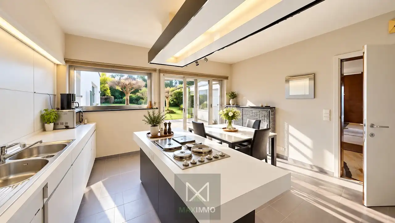 Instapklare gezinswoning met 3 slaapkamers, dubbele garage, ruim atelier en zonnige tuin in Rekkem foto 6