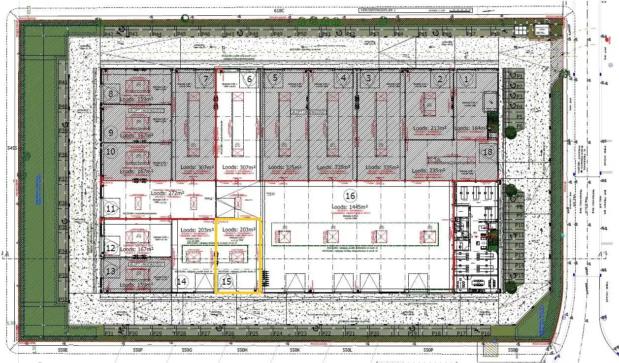 NB MAGAZIJN (203m²) inclusief 1 private PARKEERPLAATS op industriezone "Schatting" te Zedelgem foto 5