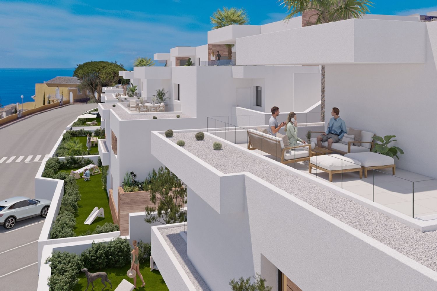 Appartement met tuin te koop in Cumbre del Sol Costa Blanca Noord foto {{pictureIndex}}