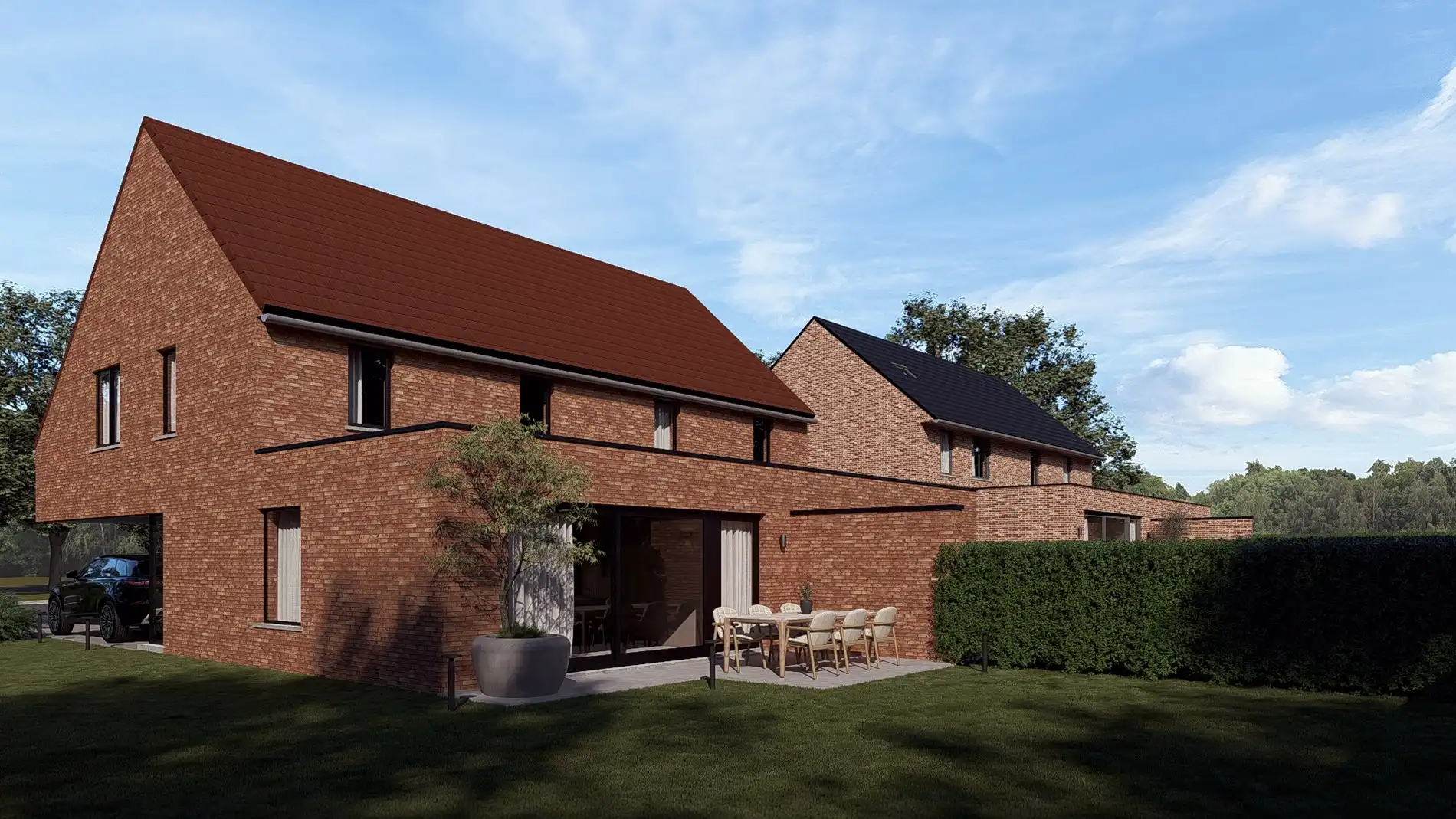 Twee nog te bouwen halfopen woningen met 3 slaapkamers, ruime zolder, garage en zonnig terras te Poelkapelle foto 4