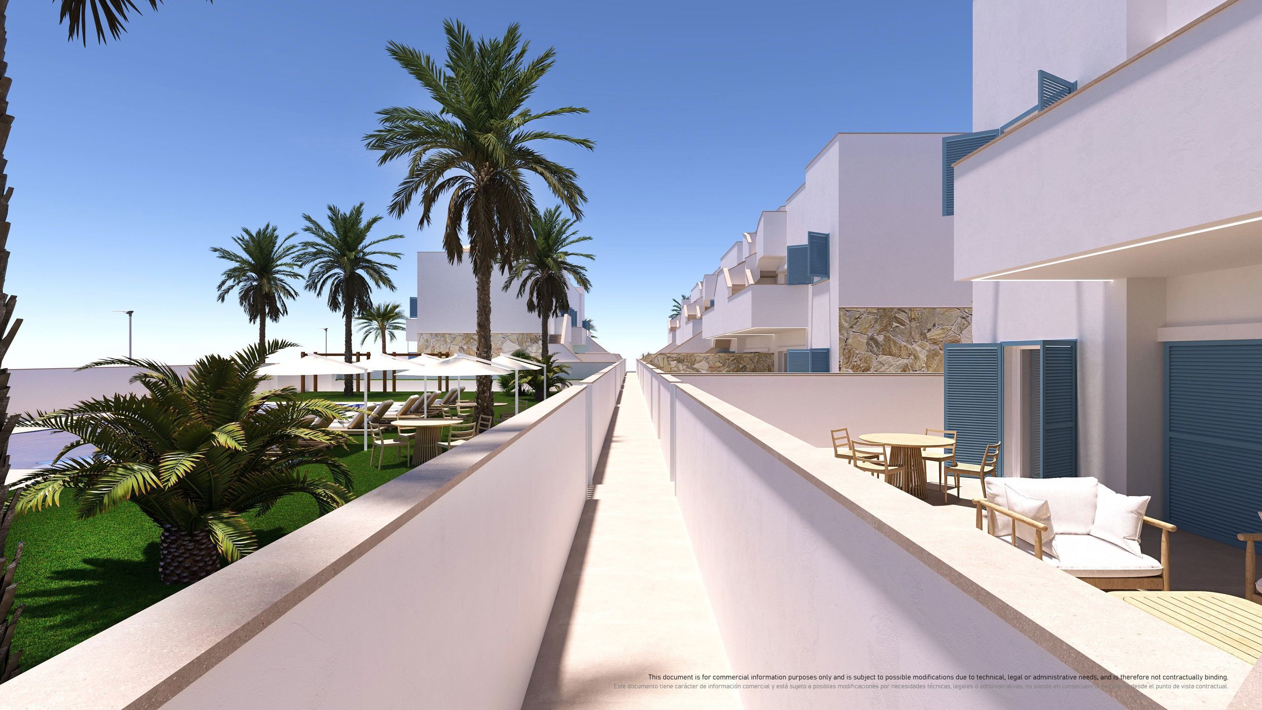 SPANJE - Appartementen Ibiza-stijl 1km van strand, zee. foto 6