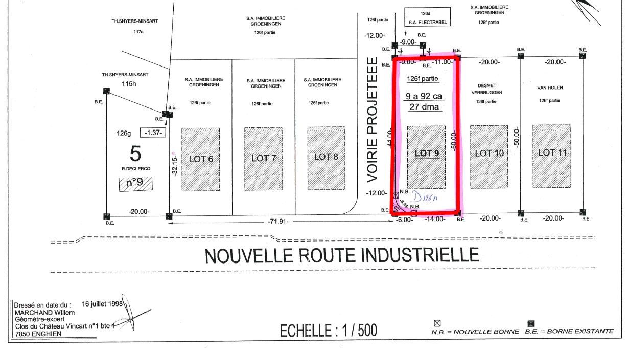 Grond te koop Route Industrielle 17 LOT 9 - 7864 Deux-Acren