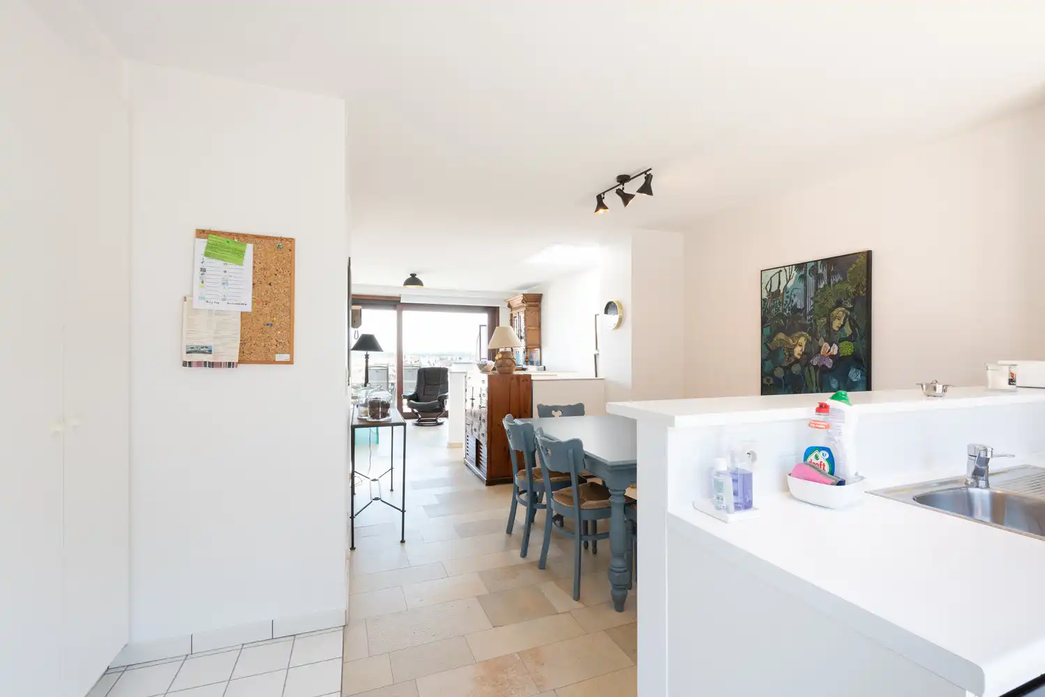 Ruim duplexappartement met zonnig terras en prachtig open uitzicht in Duinbergen foto 10