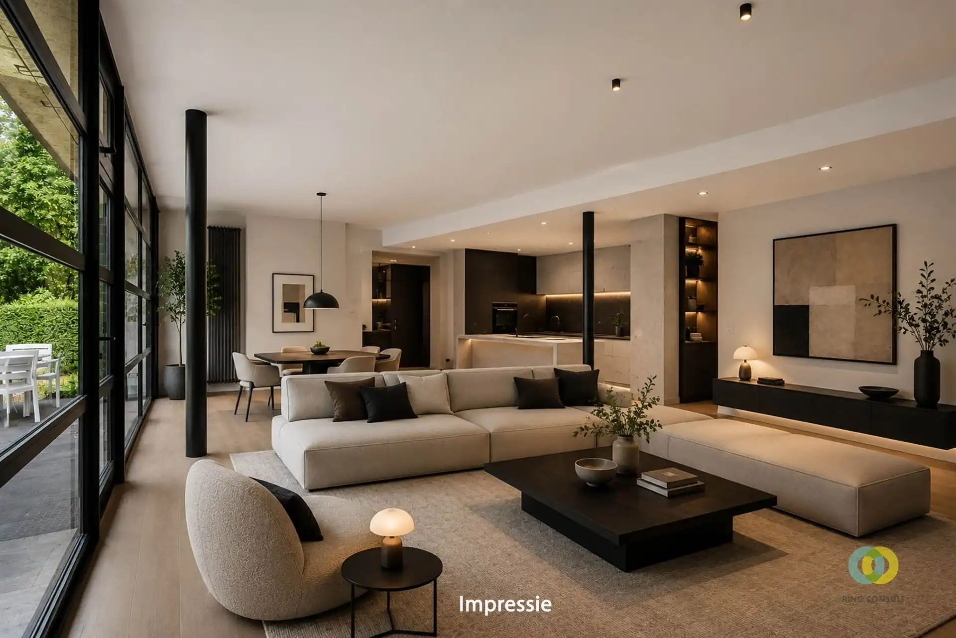 Gelijkvloers wonen in een unieke architectenwoning te Grimbergen foto 3