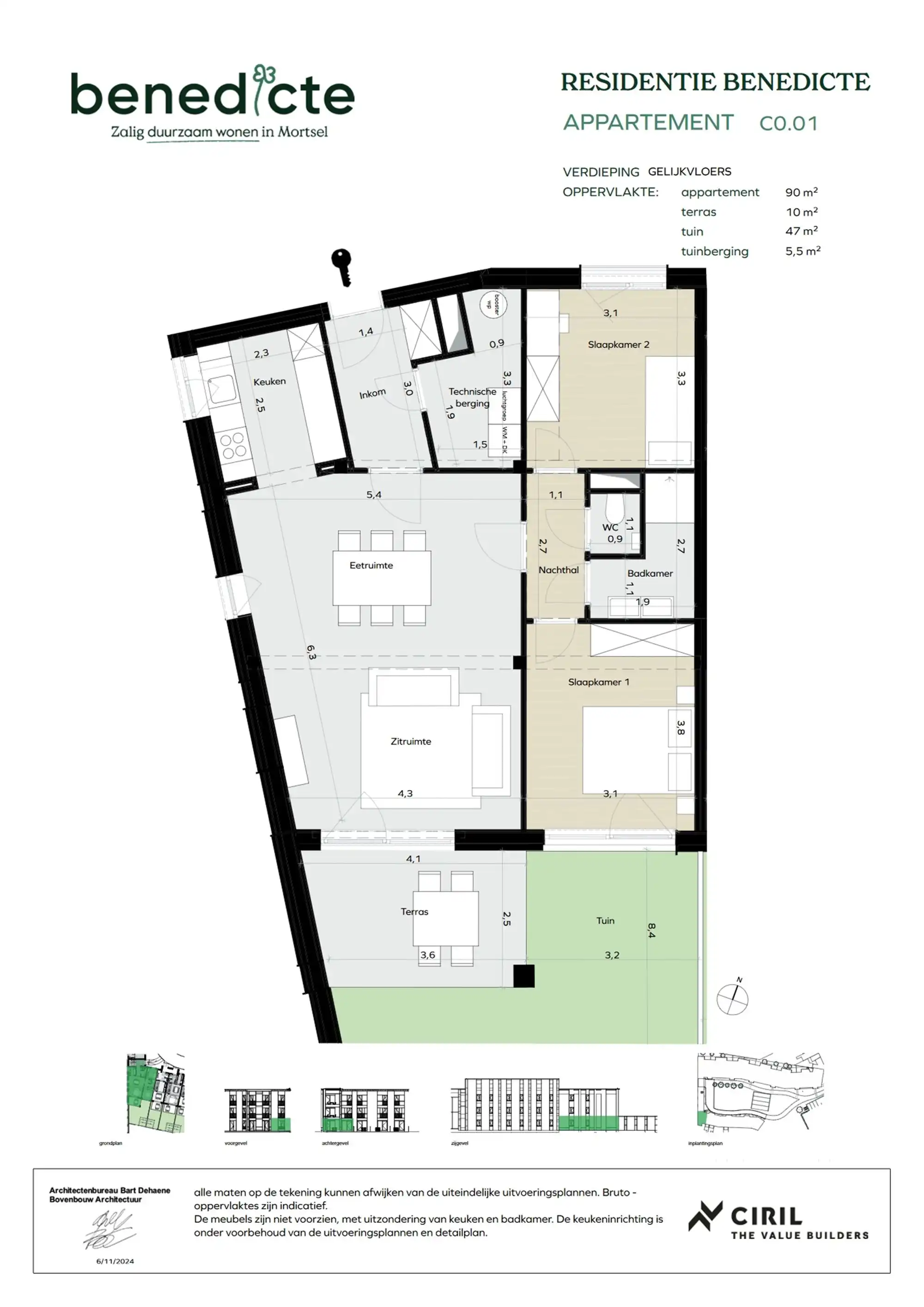 Gelijkvloers appartement met tuin en terras foto 15