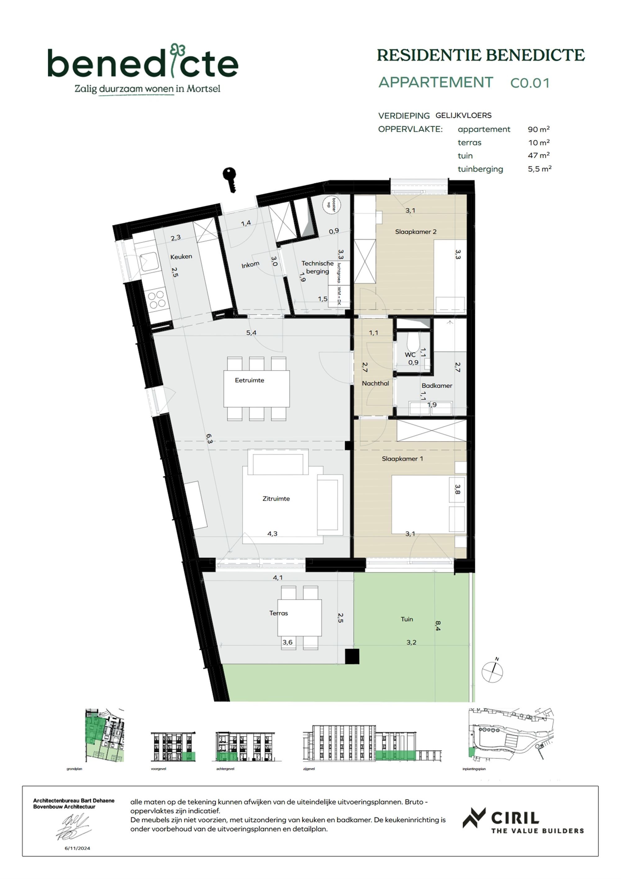 Gelijkvloers appartement met tuin en terras foto 15