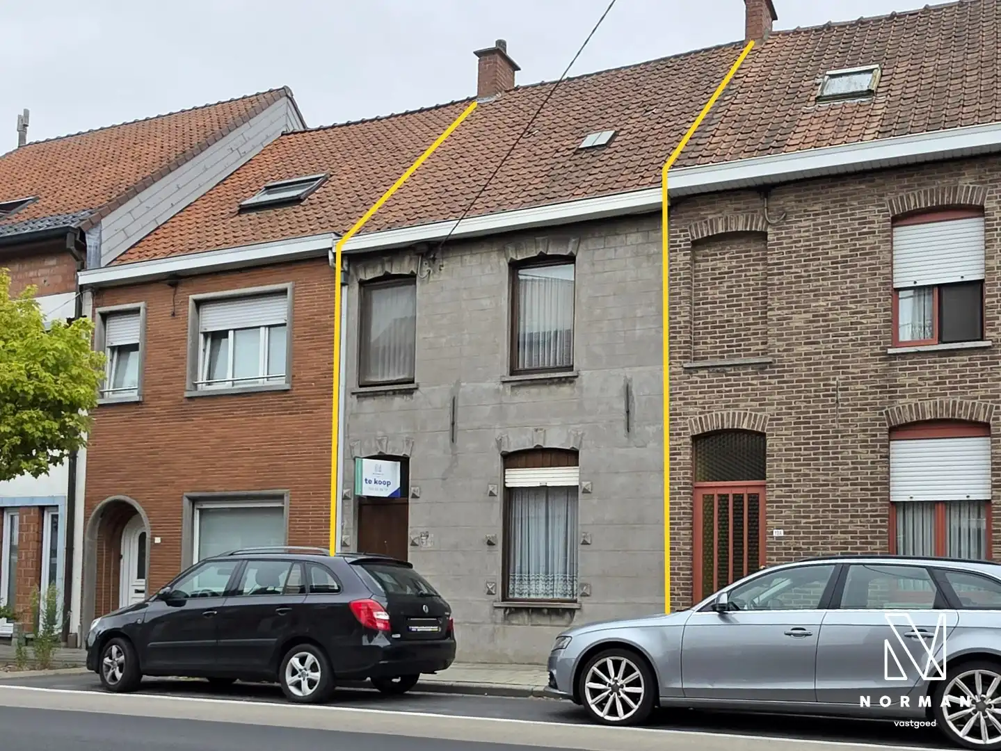 Hoofdfoto van de publicatie: Centraal gelegen woning met grote garage/atelier met uitweg te Kuurne