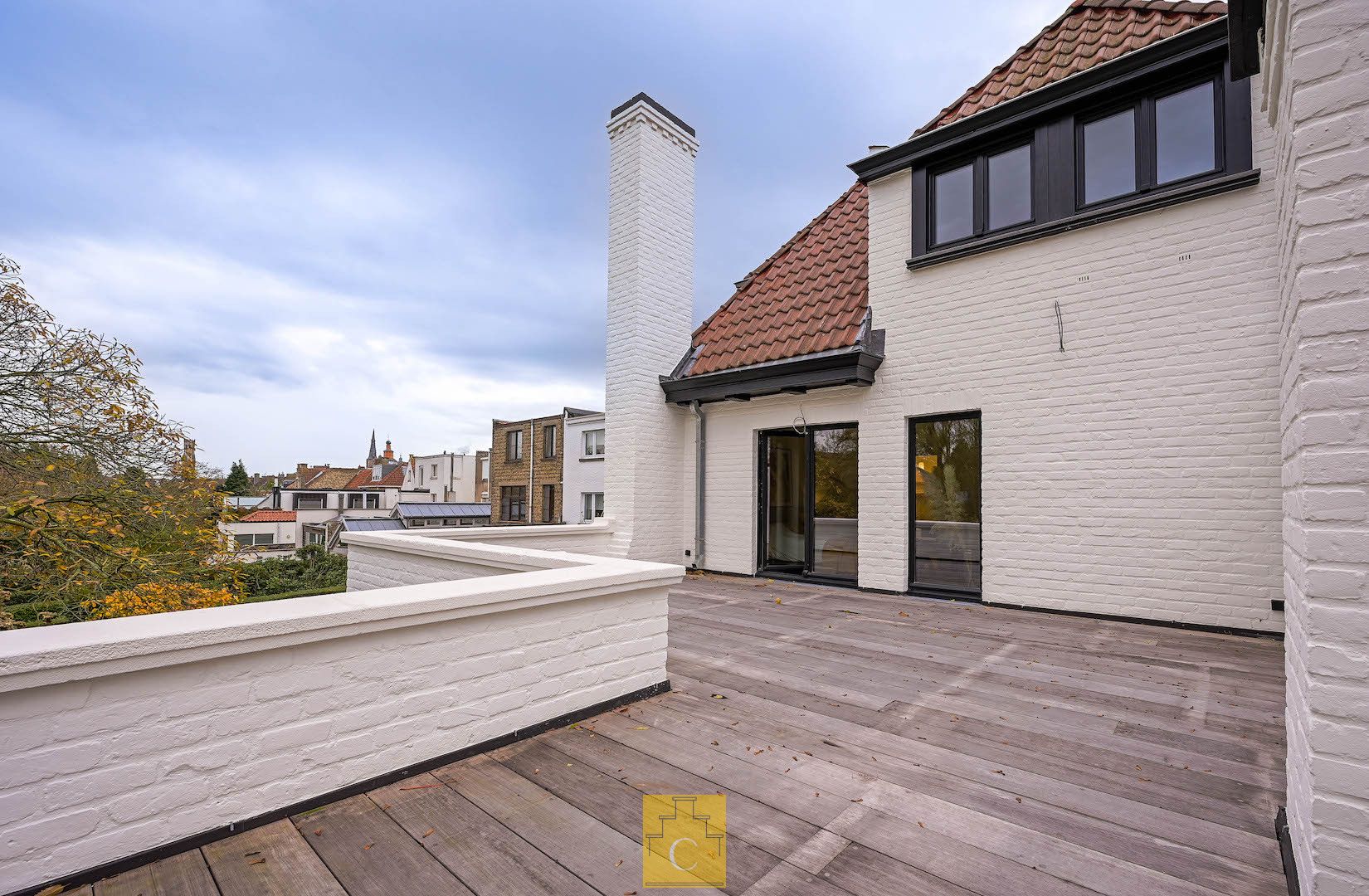 riante stadsvilla in Knokse stijl met grote garage, diverse terrassen en sublieme tuin, zicht op de Molens en alle Brugse torens, grondoppervlakte 655 m2 foto 23