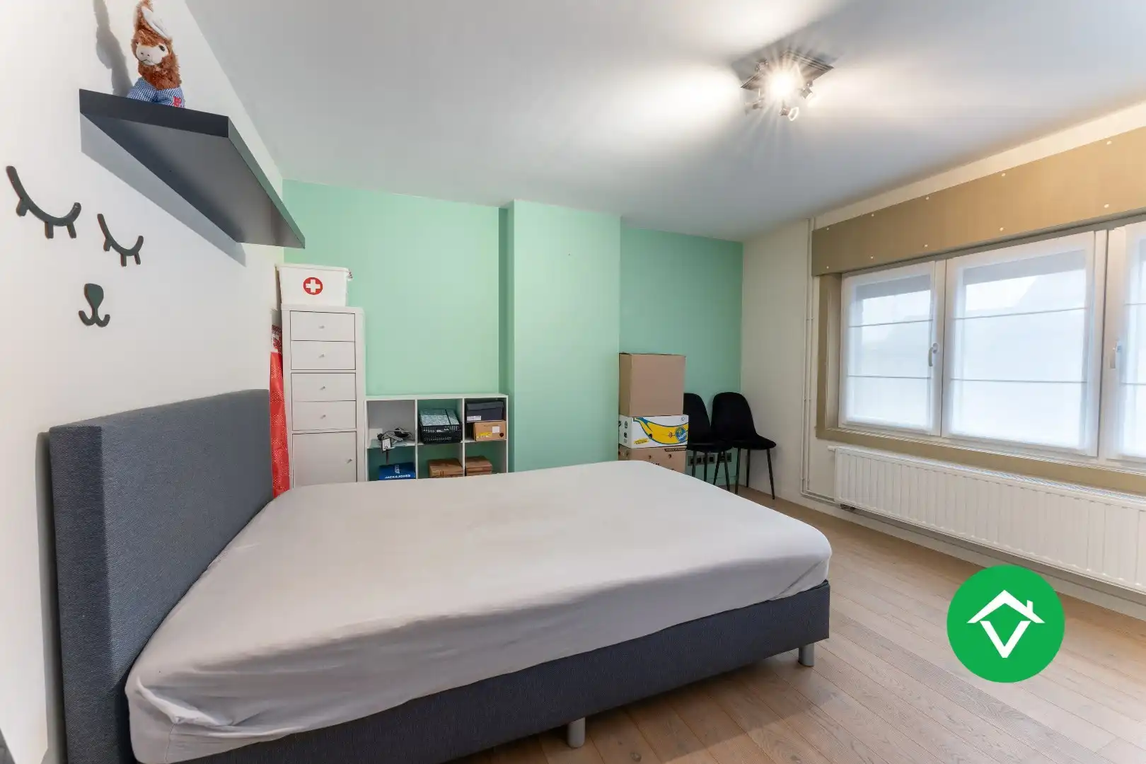 Instapklare woning met 2 slaapkamers en zicht op de groene velden te Eernegem foto 19