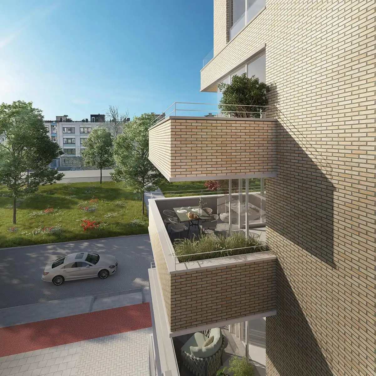 Nieuwbouwappartement ca 100m² met terras te koop op Linkeroever foto 4