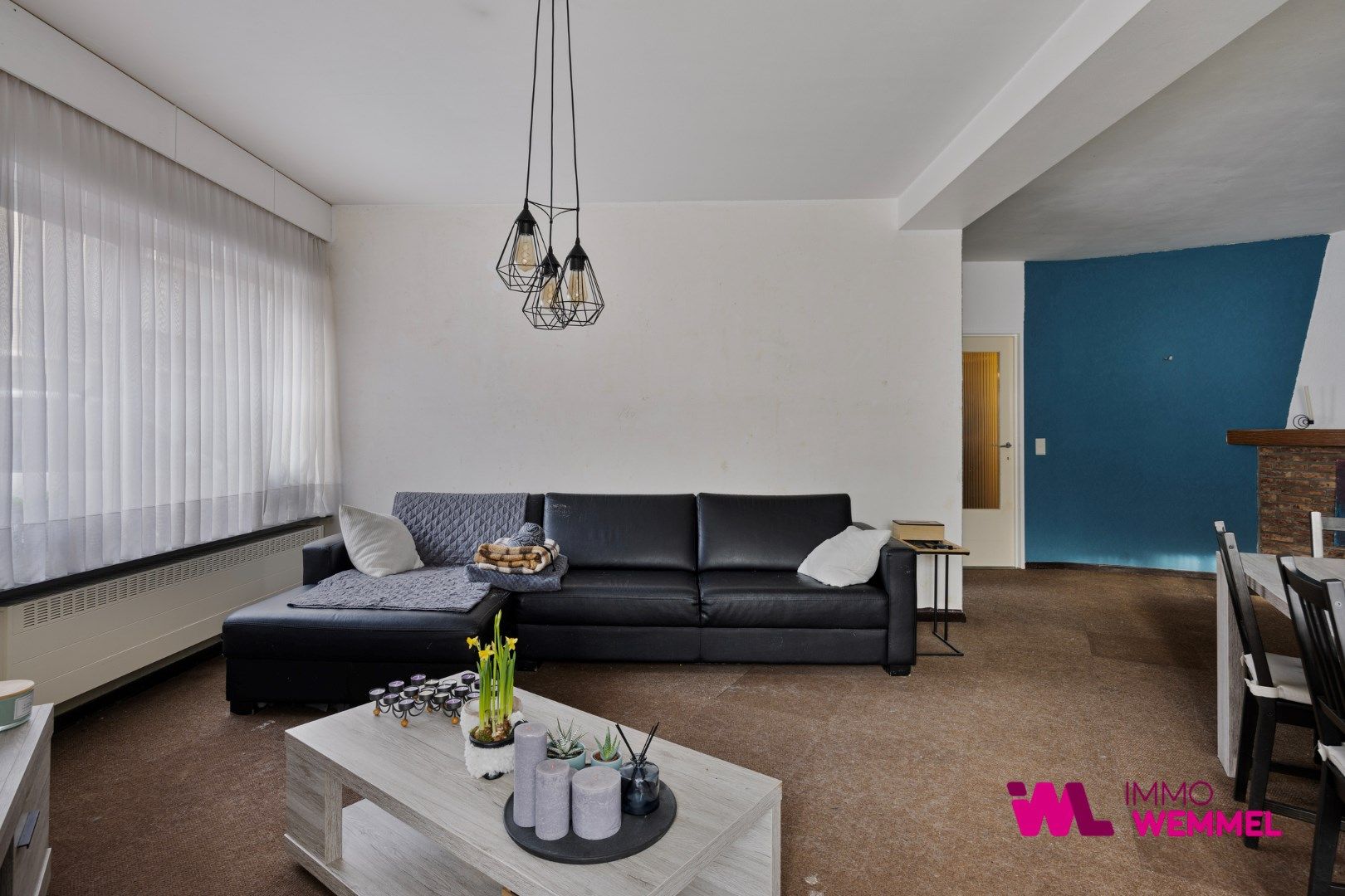 Gelijkvloersappartement met 2 slaapkames en kelder. foto 8