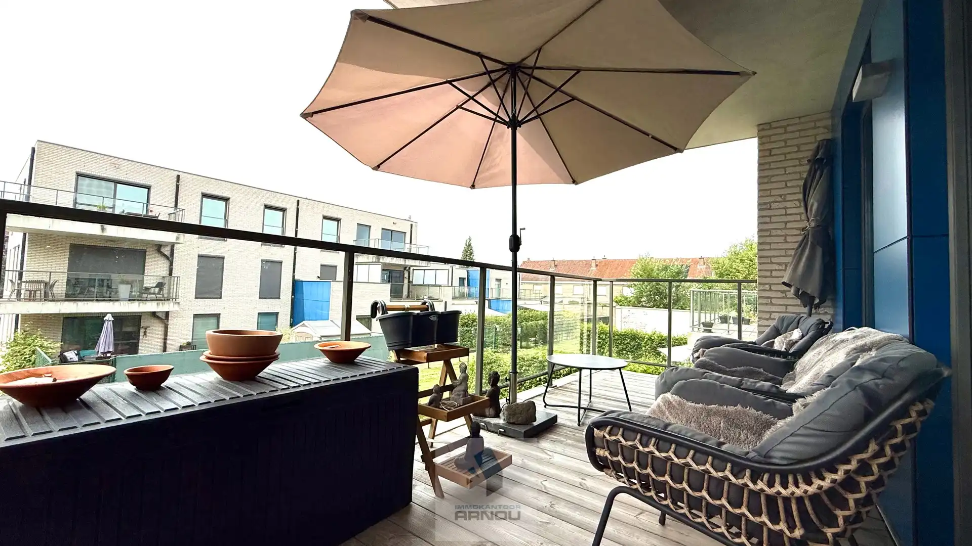 Comfortabel appartement met 2 slaapkamers, zonnig terras, privatieve autostandplaats en lateraal Leiezicht foto 16