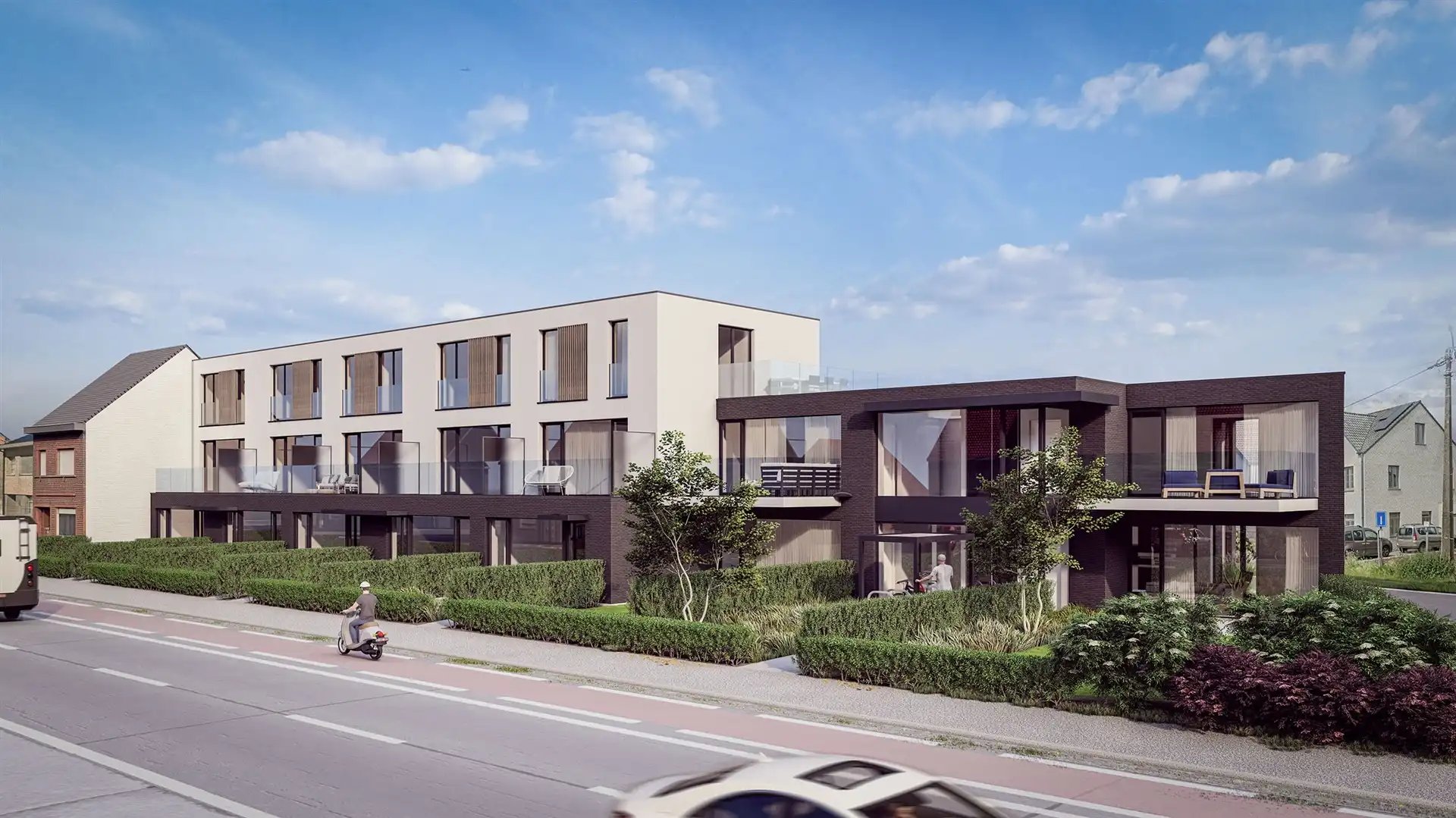 Modern gelijkvloers appartement met private tuin en ruime terrassen in Asse! foto 13