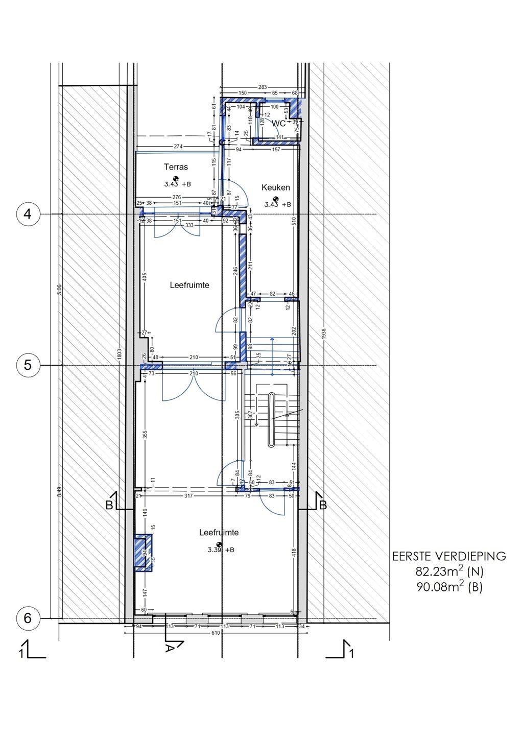 Magazijn pal in de stad met grote woonst foto 22