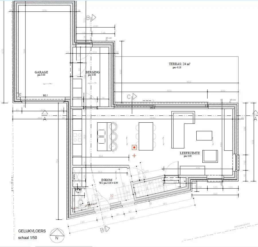 Nieuwbouwwoning met 3 slaapkamers inpandige garage , terras en tuin  foto 4
