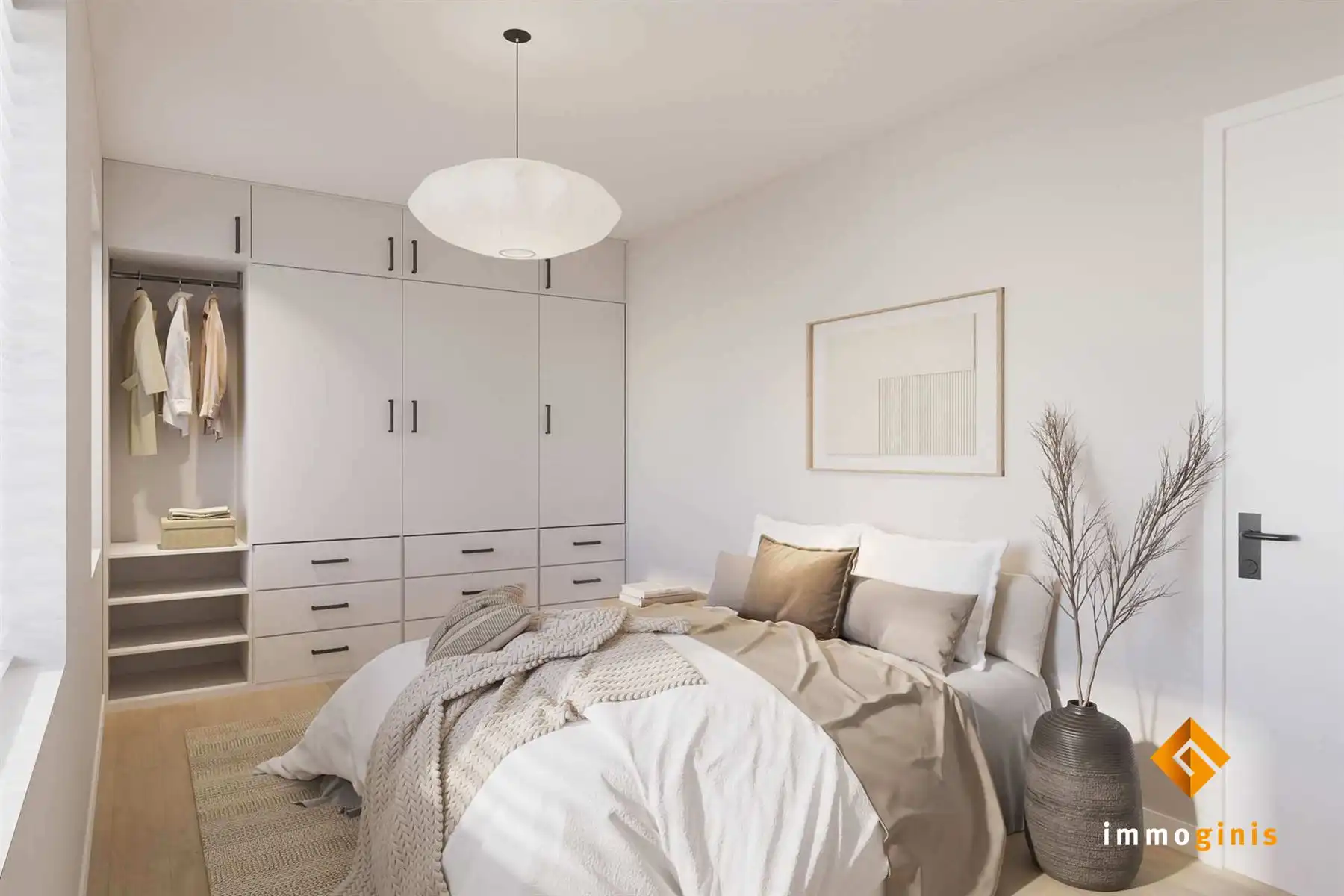 Gelijkvloers appartement met 1 slaapkamer en overdekt terras.  foto 7