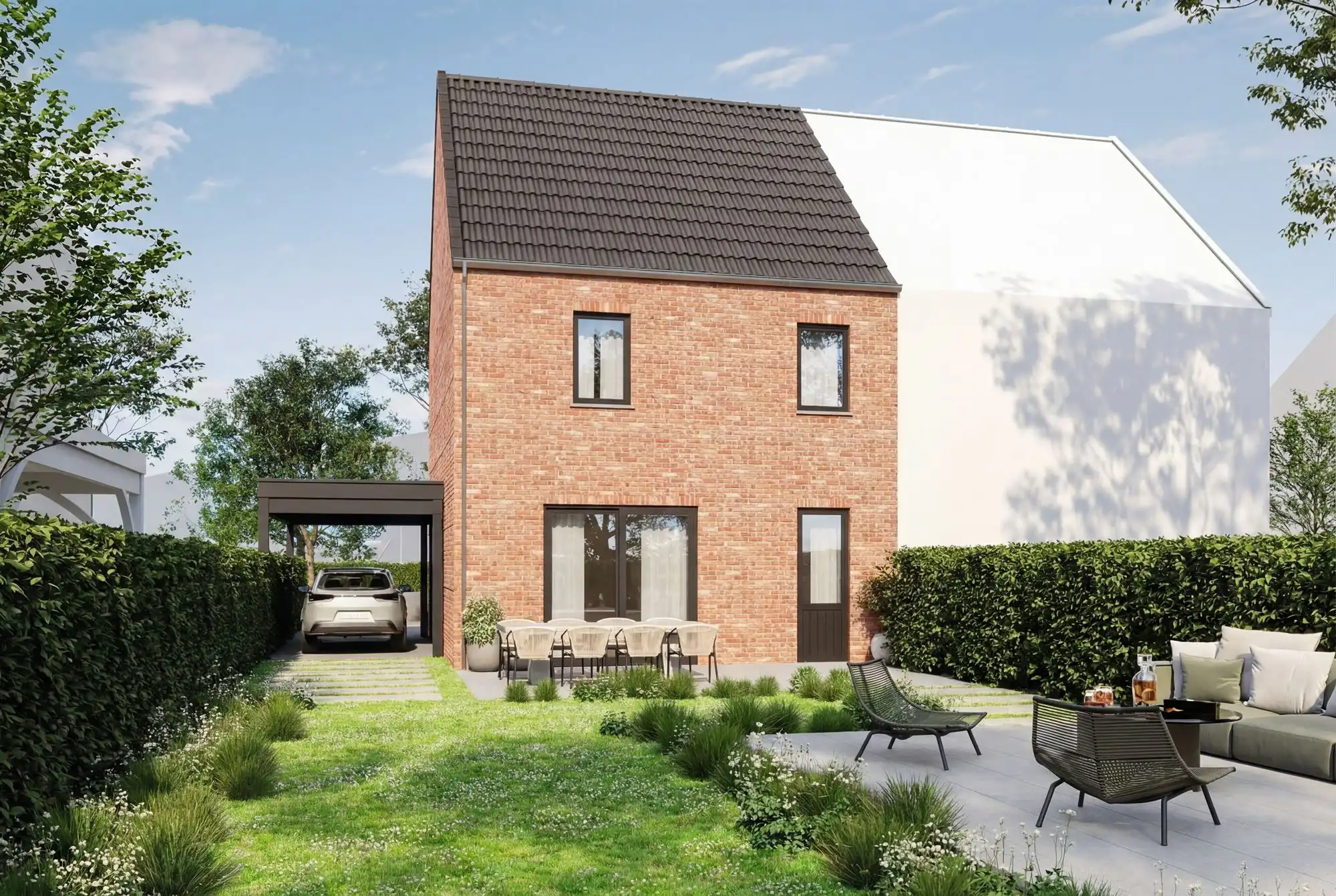 NIEUWBOUWWONING OP 1384M2 OP TOPLIGGING TEGEN NATUURGEBIED! foto 2