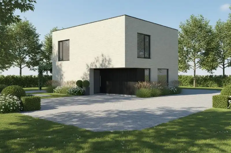 Nieuw te bouwen alleenstaande woning te Tielt. foto {{pictureIndex}}