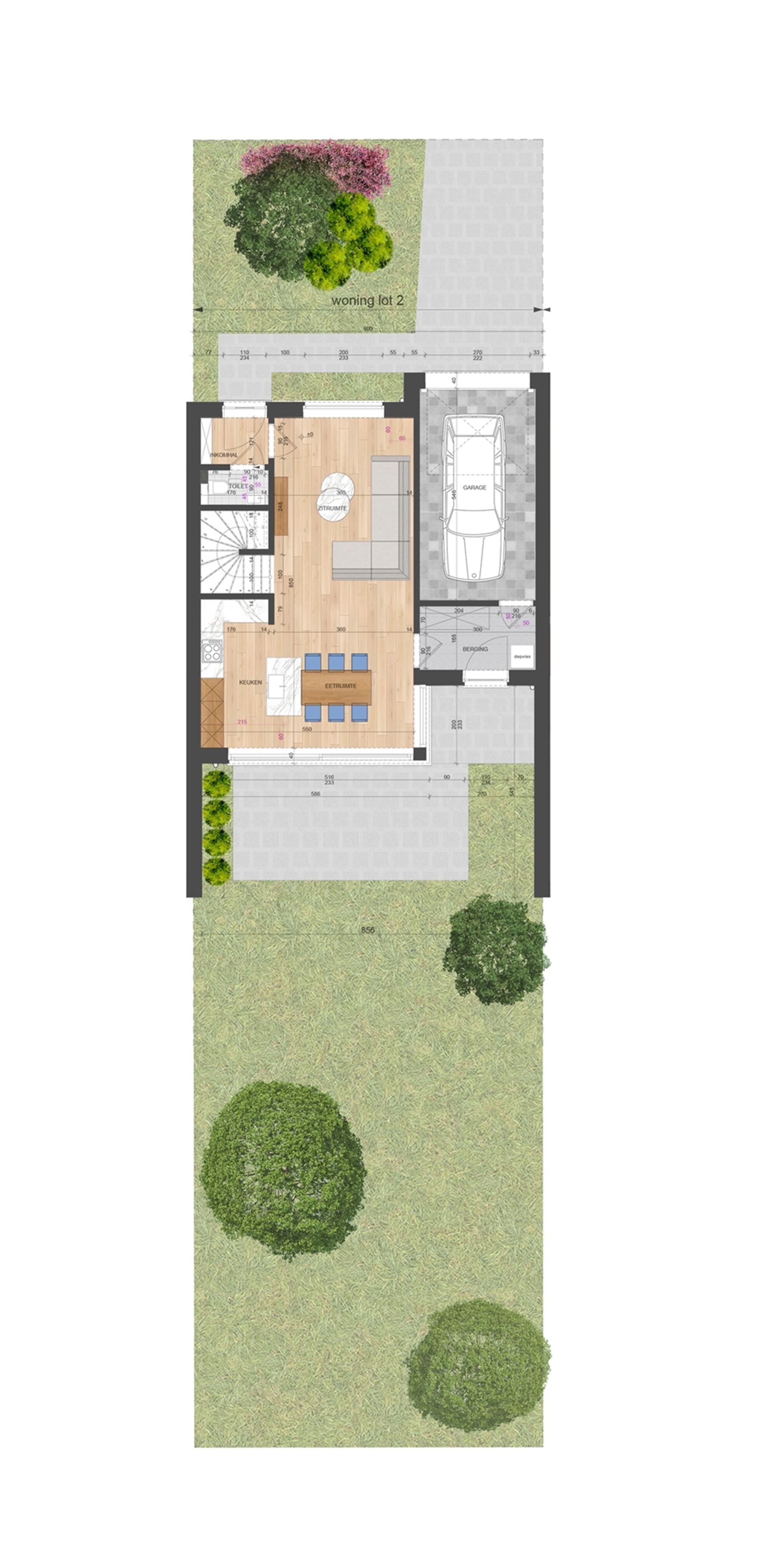 NIEUWBOUWWONING MET 3 SLAAPKAMERS UITERST CENTRAAL DOCH RUSTIG GELEGEN TE ZONHOVEN foto 4