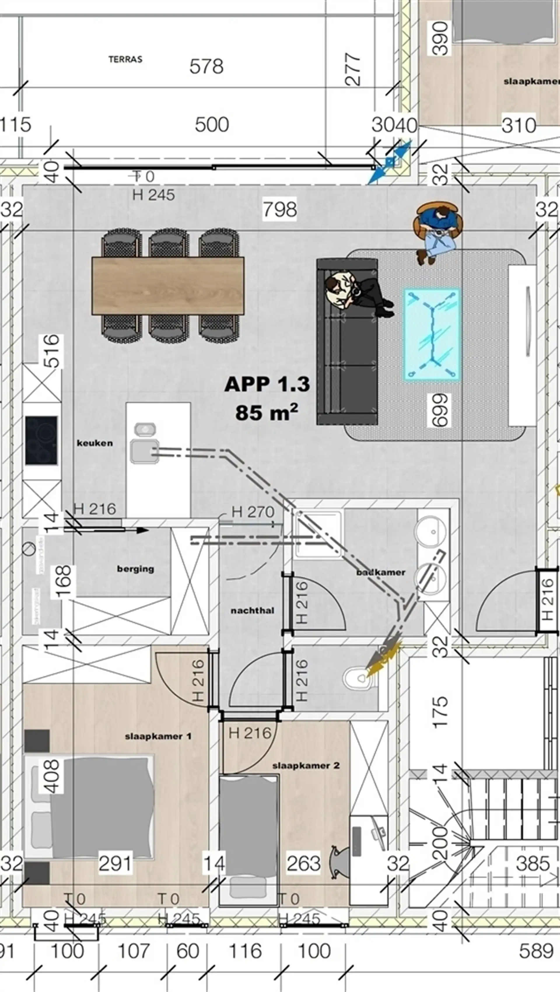 Appartement met 2 slaapkamers foto 9
