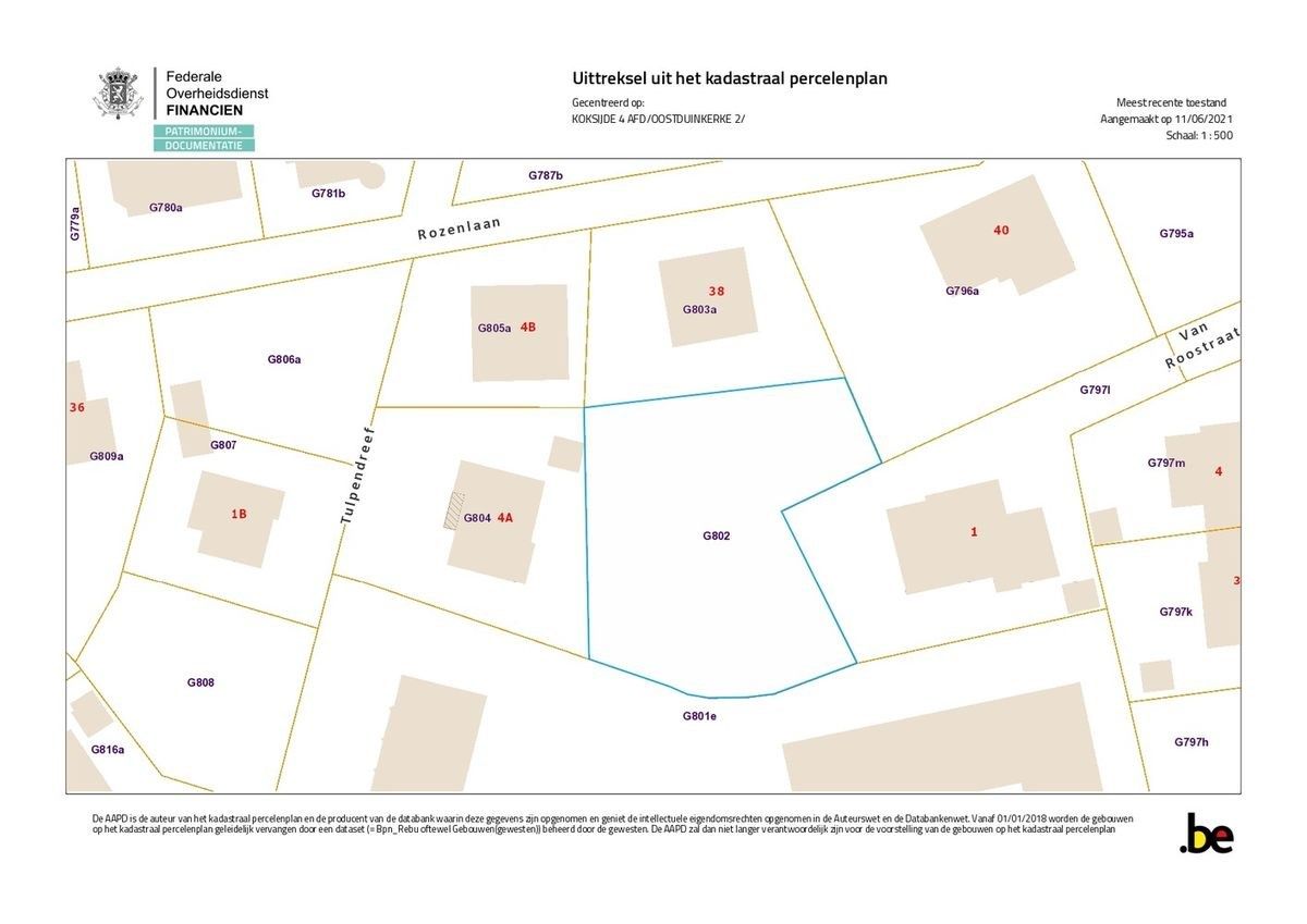 Bouwgrond voor open bebouwing op 744 m² gelegen in rustige villawijk te Oostduinkerke.  foto 3