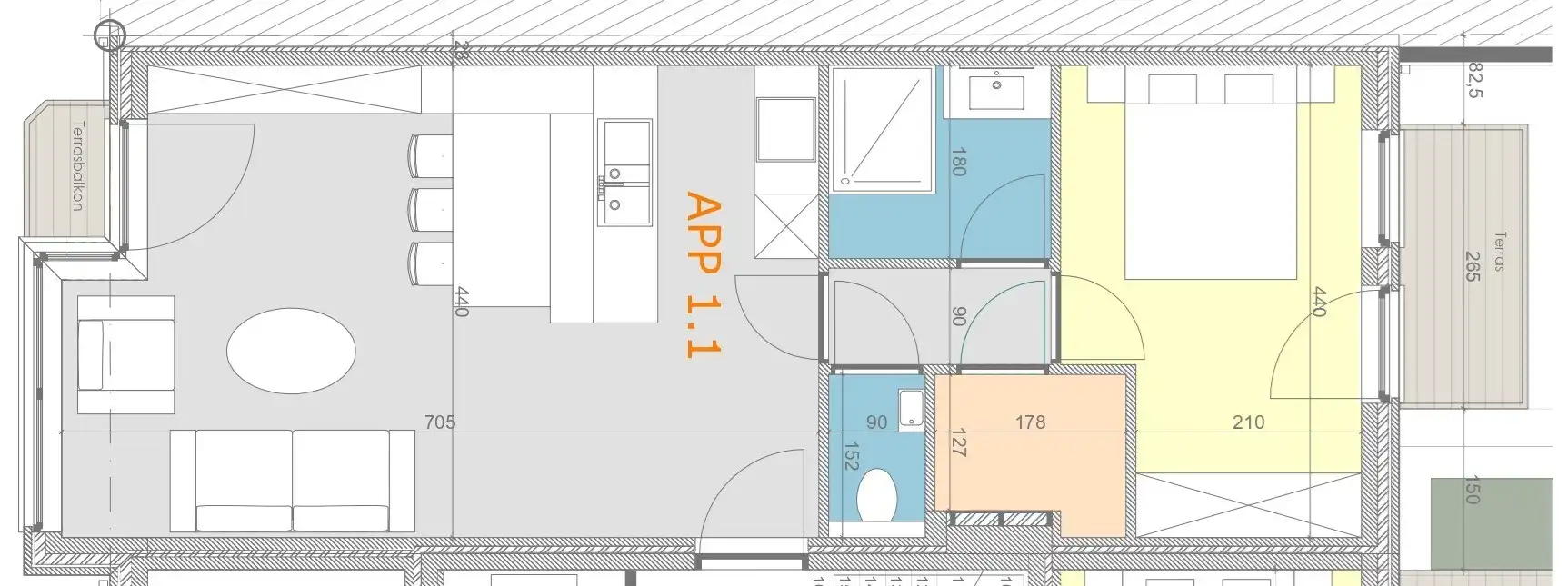 Appartement op mooie locatie met terras te Heist-aan-Zee foto 4