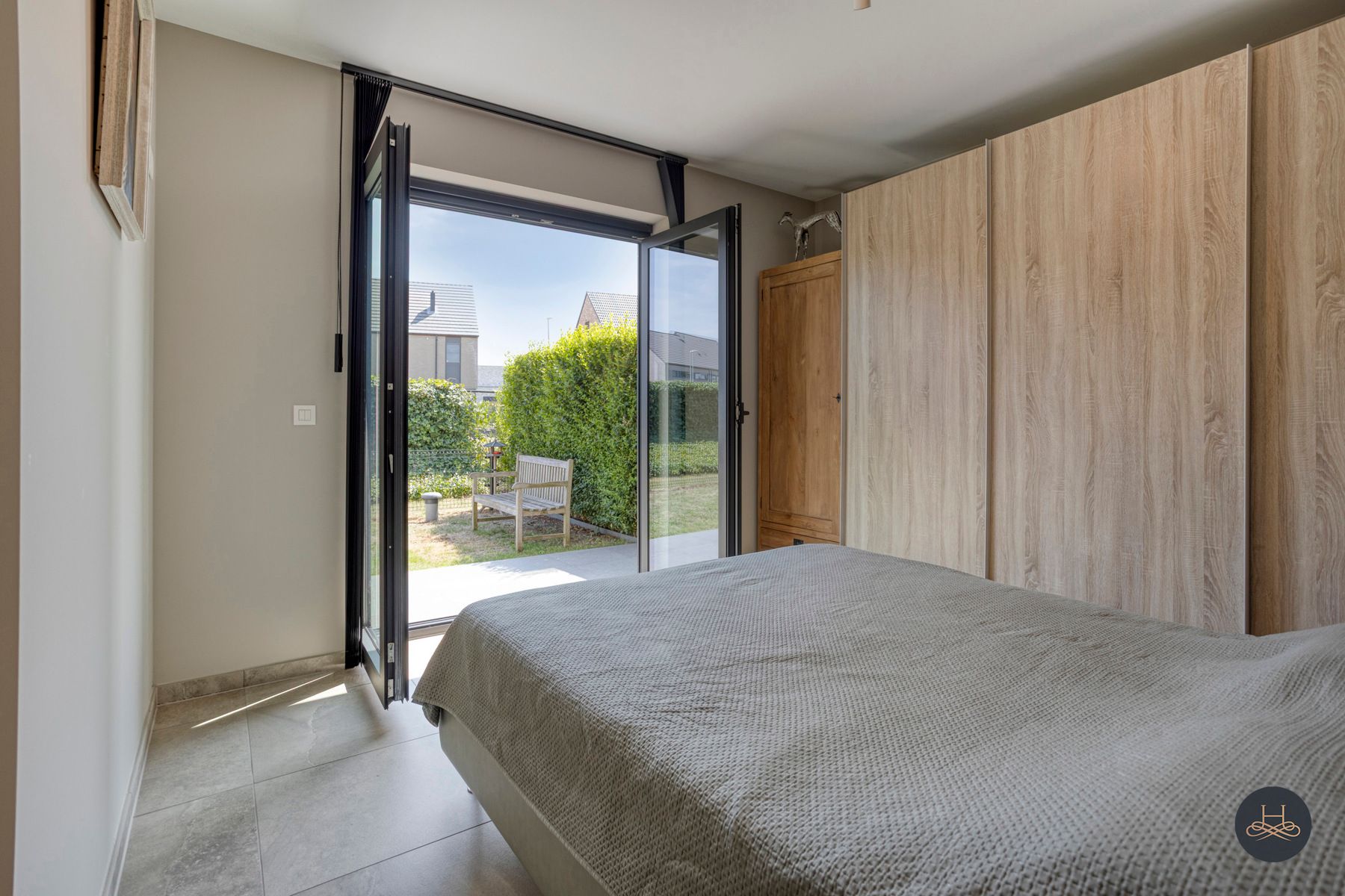 Zeer recent, energiezuinig gelijkvloersappartement met tuin  foto 13