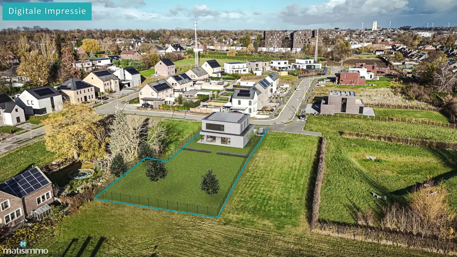 RUSTIG GELEGEN BOUWGROND VOOR OPEN BEBOUWING MET ZUIDWESTELIJK GEORIËNTEERDE TUIN TE TONGEREN foto 4