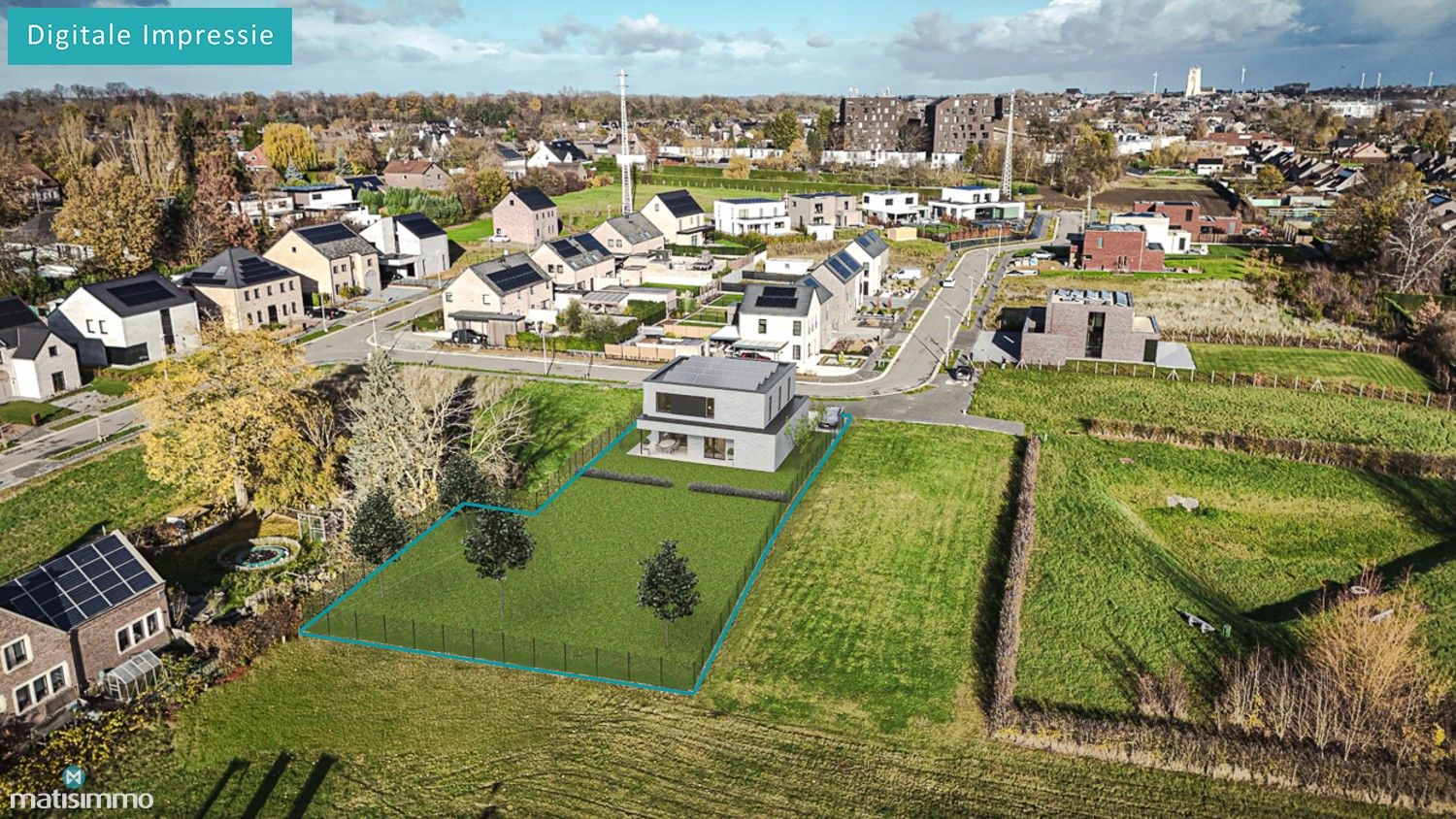 RUSTIG GELEGEN BOUWGROND VOOR OPEN BEBOUWING MET ZUIDWESTELIJK GEORIËNTEERDE TUIN TE TONGEREN foto 4