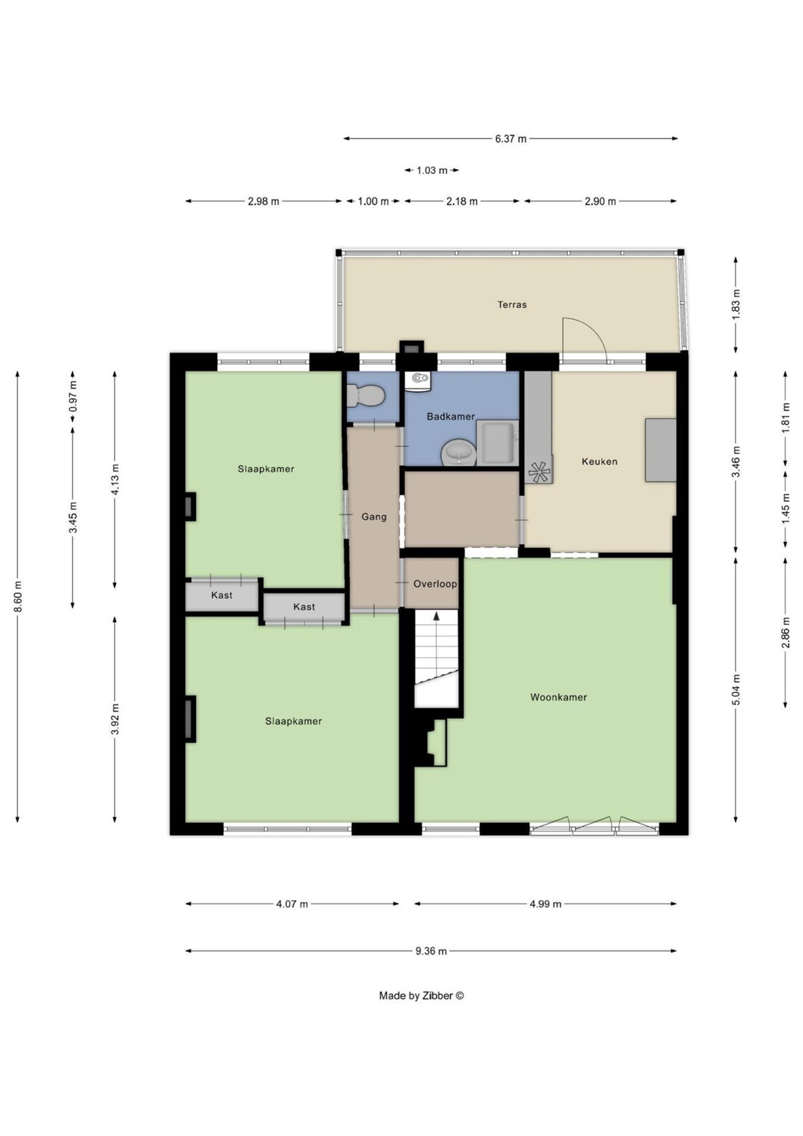 Opbrengstwoning met 2 appartementen en 3 garageboxen foto 17