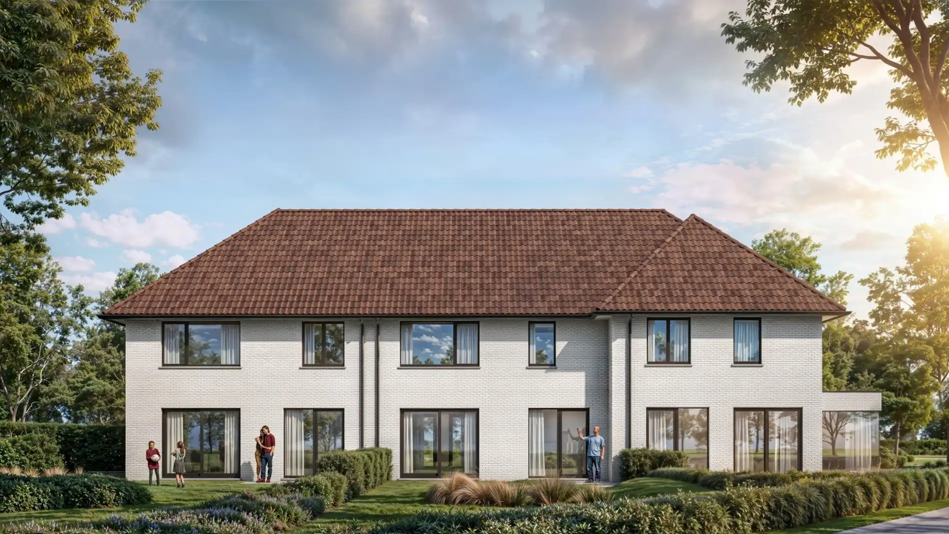 Halfopen nieuwbouwwoning in centrum Jabbeke foto 2