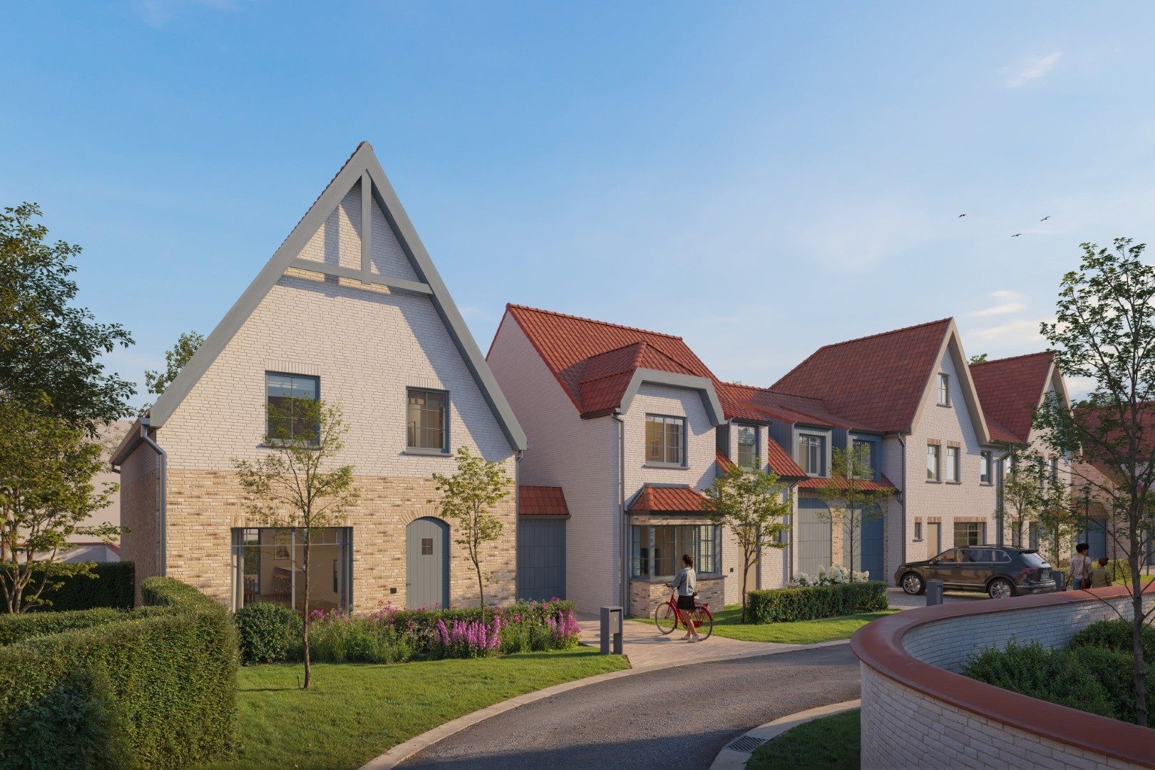Energiezuinige halfopen bebouwing met zuid tuin foto {{pictureIndex}}