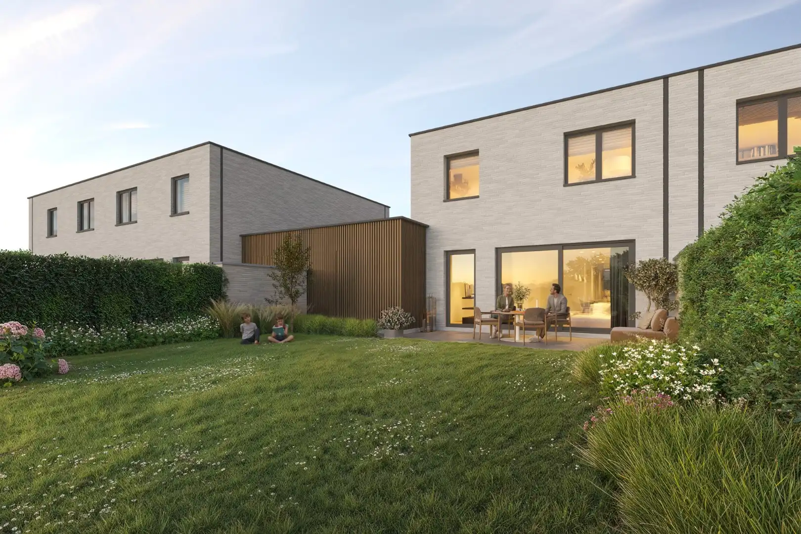 Halfopen bebouwing met 3 slpk’s en garage foto {{pictureIndex}}