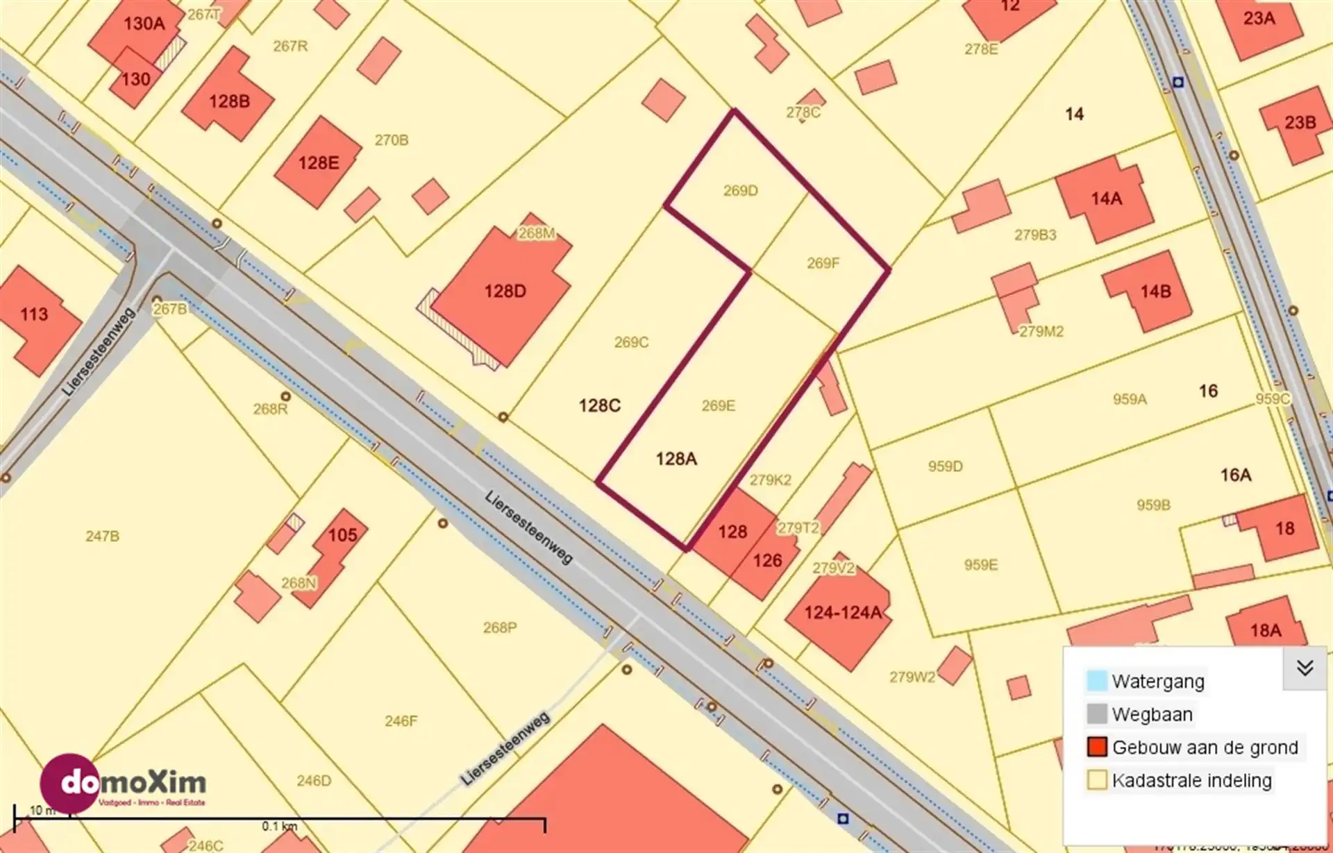 Ruime bouwgrond van 17are 90ca voor OB met NW oriëntatie foto 2