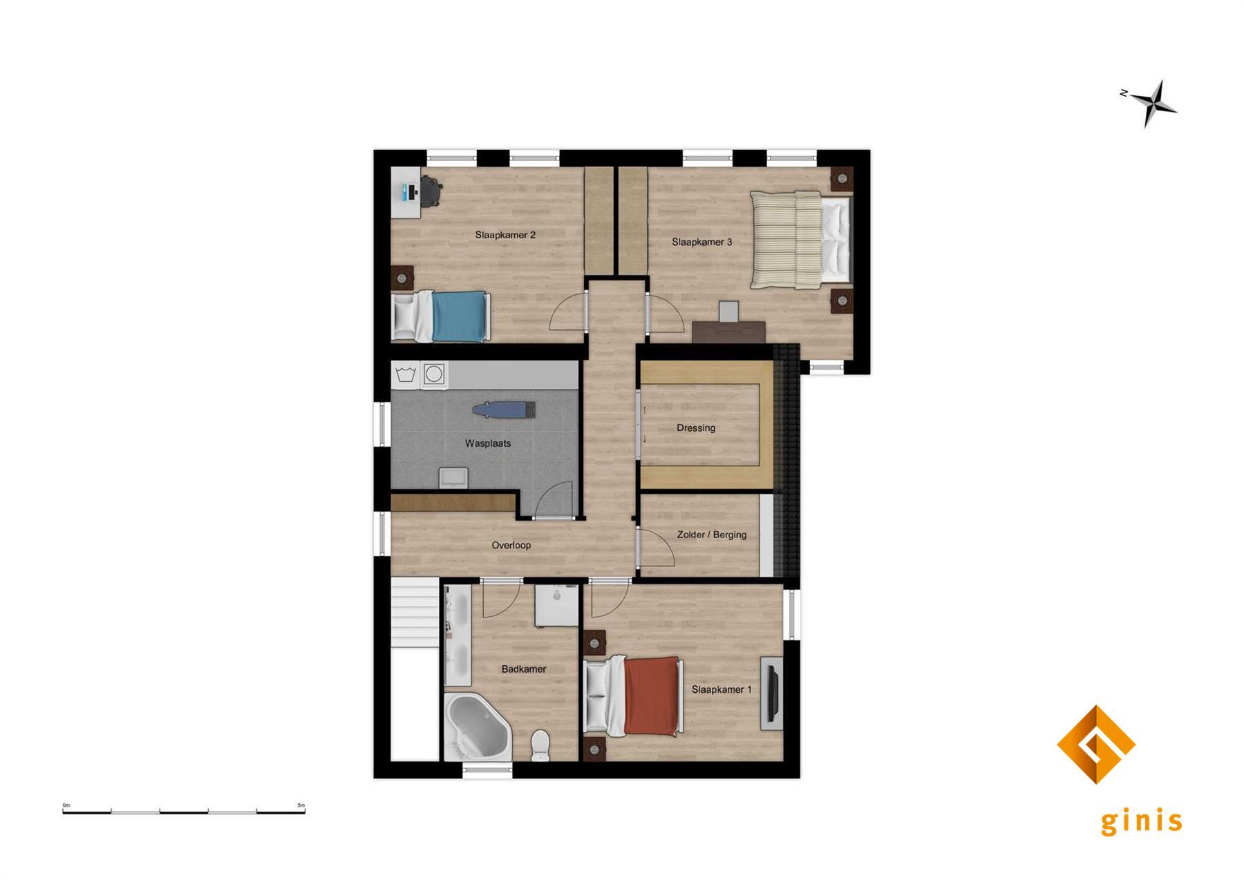 Recente, moderne woning met 3 à 4 slaapkamers en zwembad op perceel van 5a01ca, in een doodlopende straat. foto 25