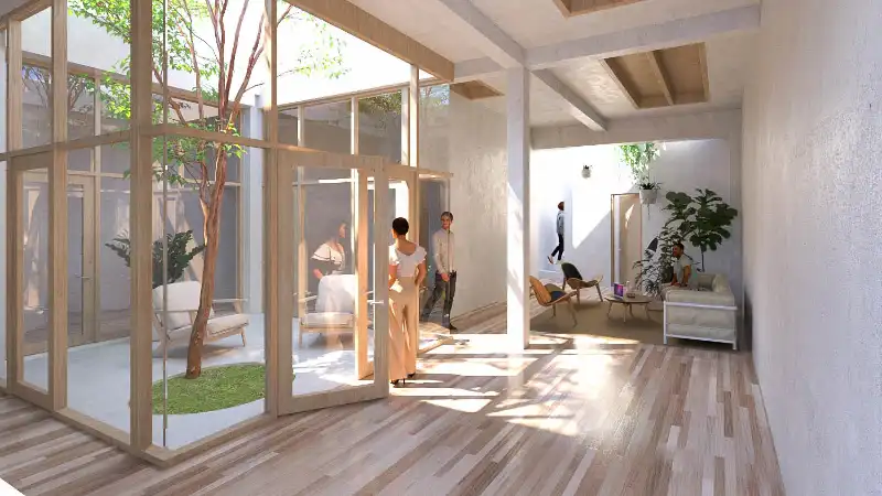 50 &c.O.  een hedendaags co-housing project aan zee foto 5