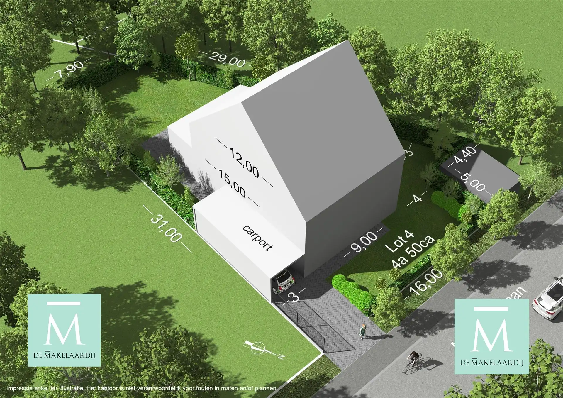 Bouwgrond van 4a50ca voor open bebouwing te Keerbergen foto {{pictureIndex}}