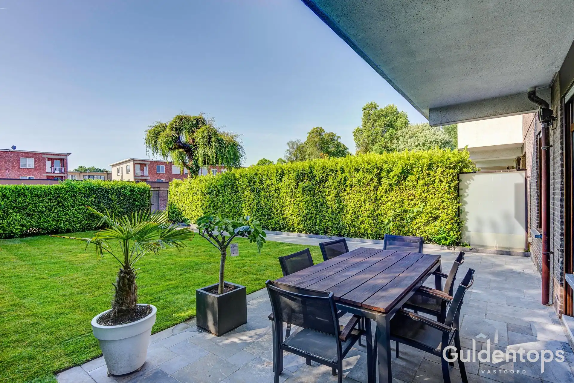 Modern ruim gelijkvloers (2 slk) appartement met ruime tuin foto 25