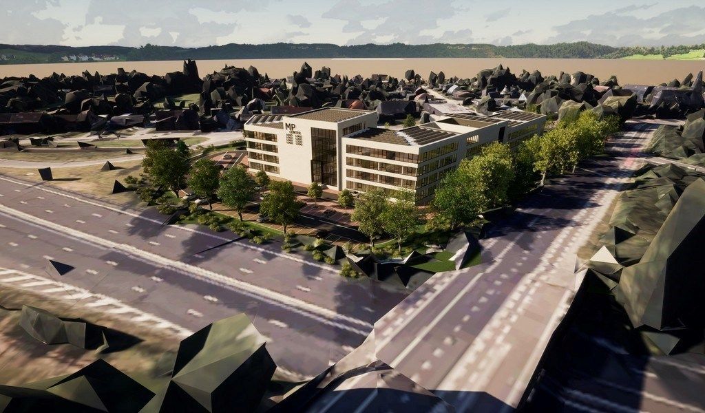 High-end kantoren te huur in duurzaam renovatieproject  The Curve aan E40 in Drongen foto 8