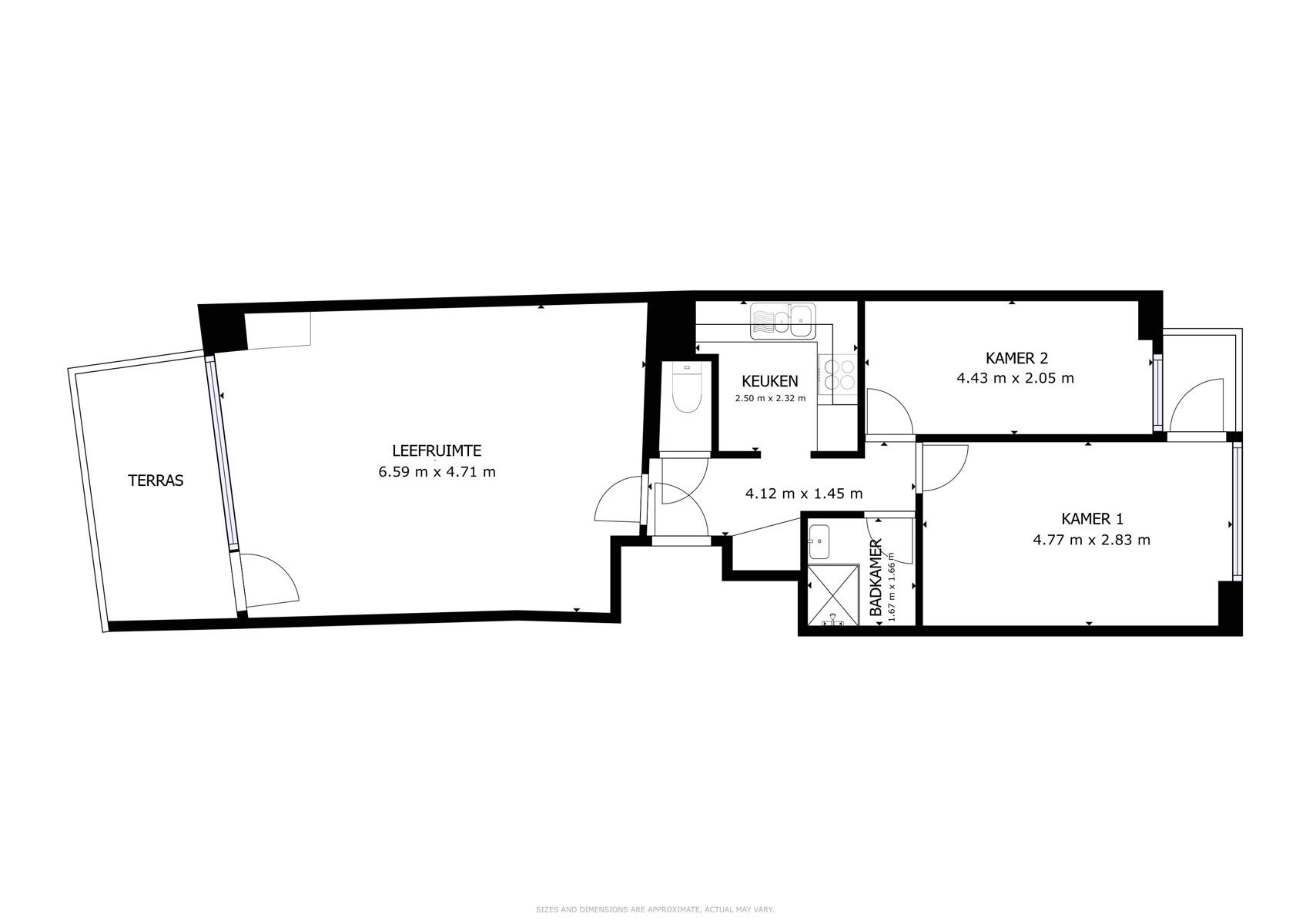 Centraal gelegen appartement met 2 slaapkamers en garage. foto 16