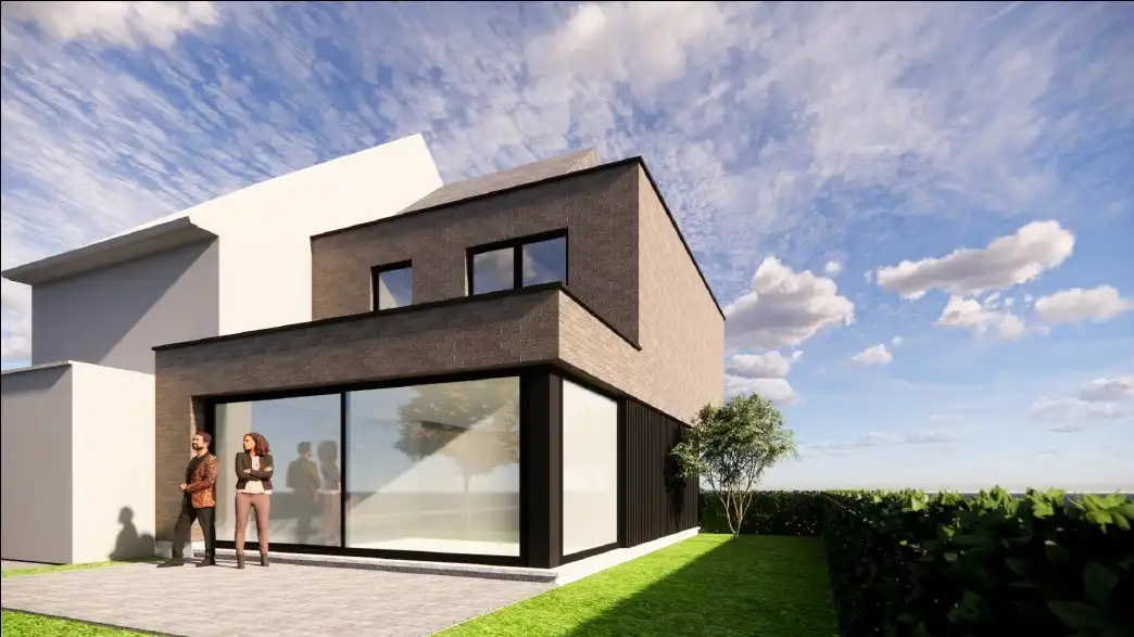Vernieuwde loods en vergunde bouwgrond voor halfopen bebouwing te Lembeek foto 14