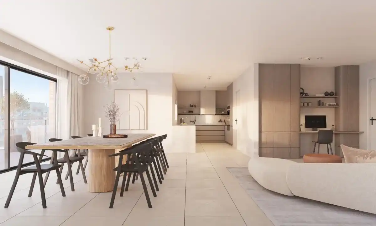 Ruim 2 slaapkamerappartement met tuin en zicht op het water foto 11