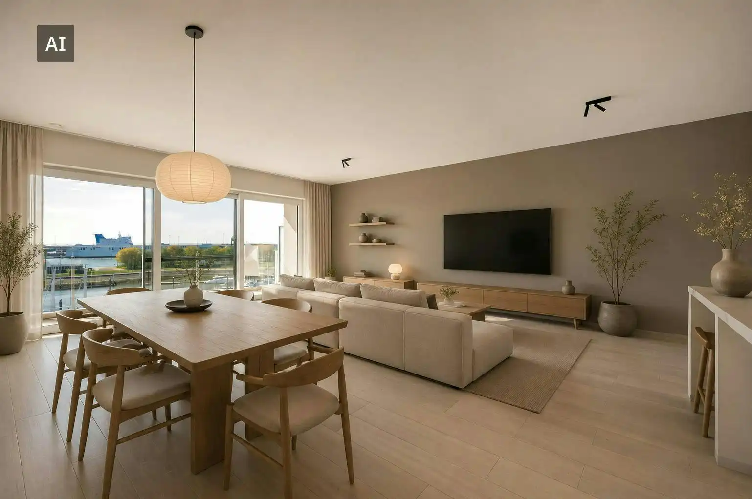 Ruim appartement met terras en zicht op jachthaven te koop foto {{pictureIndex}}