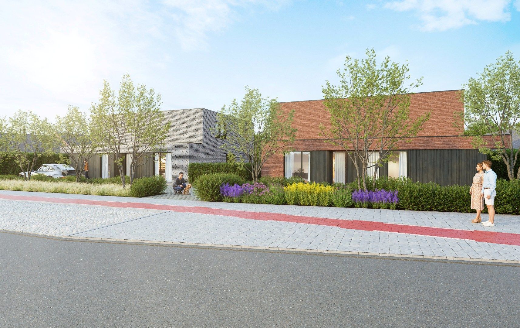 Tijdloze halfopen nieuwbouwwoning met 3 slaapkamers op 461 m2 foto {{pictureIndex}}