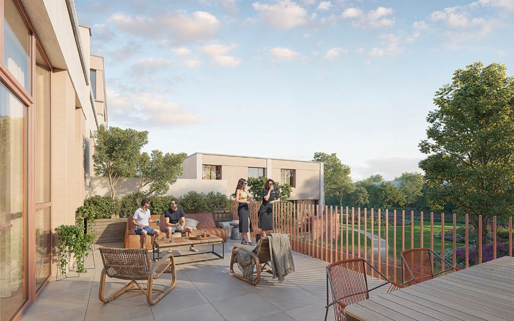 VERLAAGDE BTW-REGEL VAN 6% TEM. JUNI - Unieke kans! - 2-slaapkamerappartementen in een reconversieproject van een voormalige textielfabriek met aangename terrassen en gemeenschappelijke tuin. foto 3