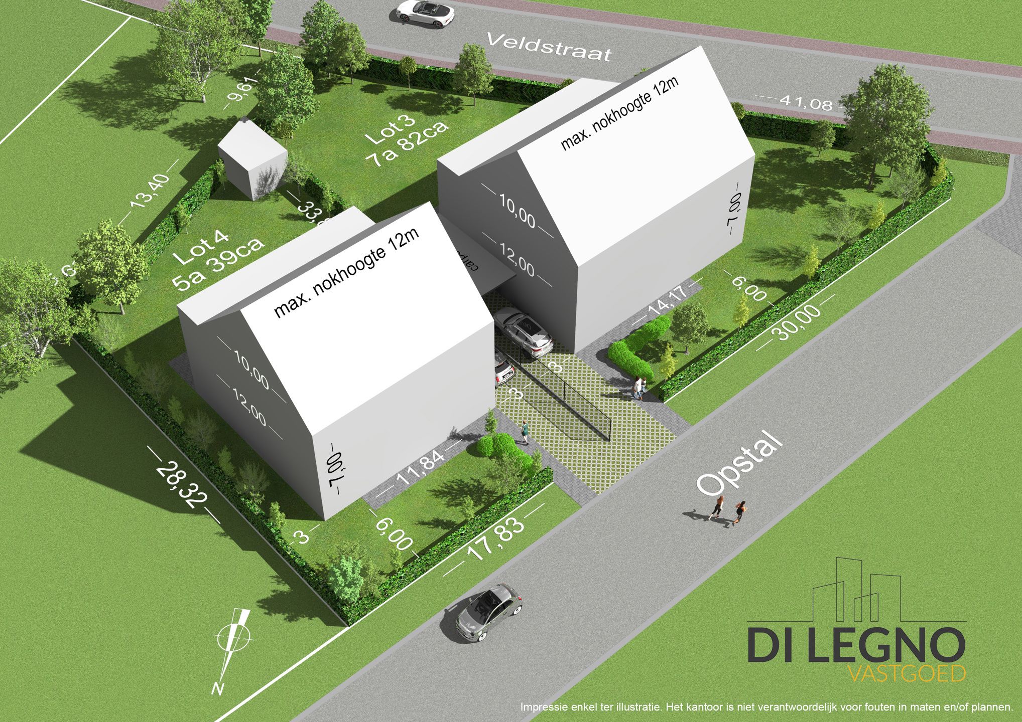 Bouwgrond voor open bebouwing, met oppervlakte van 539 m². foto 3