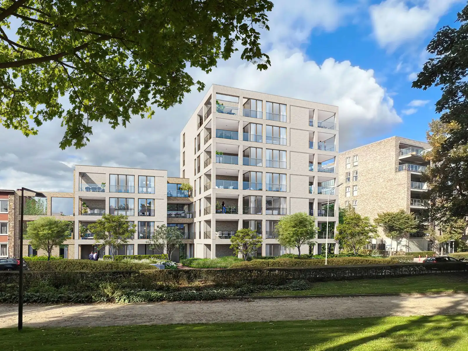 Nieuwbouwproject - stadsrand - mooie terrassen  foto {{pictureIndex}}